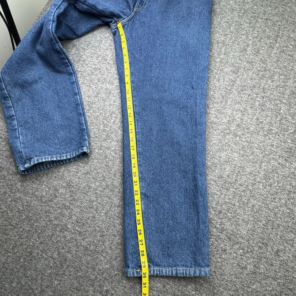 Dickies Jeans Flannel Lined‎ Relaxed Straight Jeans Mens Sz 34x30 Lumberjack